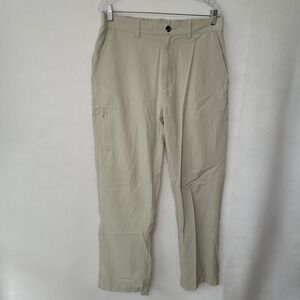 Travelsmith Quick-Dry Pants Mens‎ 34x29 Khaki Lightweight Security Pocket Travel